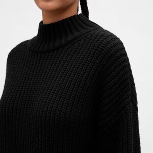 CashSoft Rib Turtleneck Mini Sweater Dress
